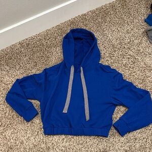 Wild Fable Royal Blue Cropped Hoodie